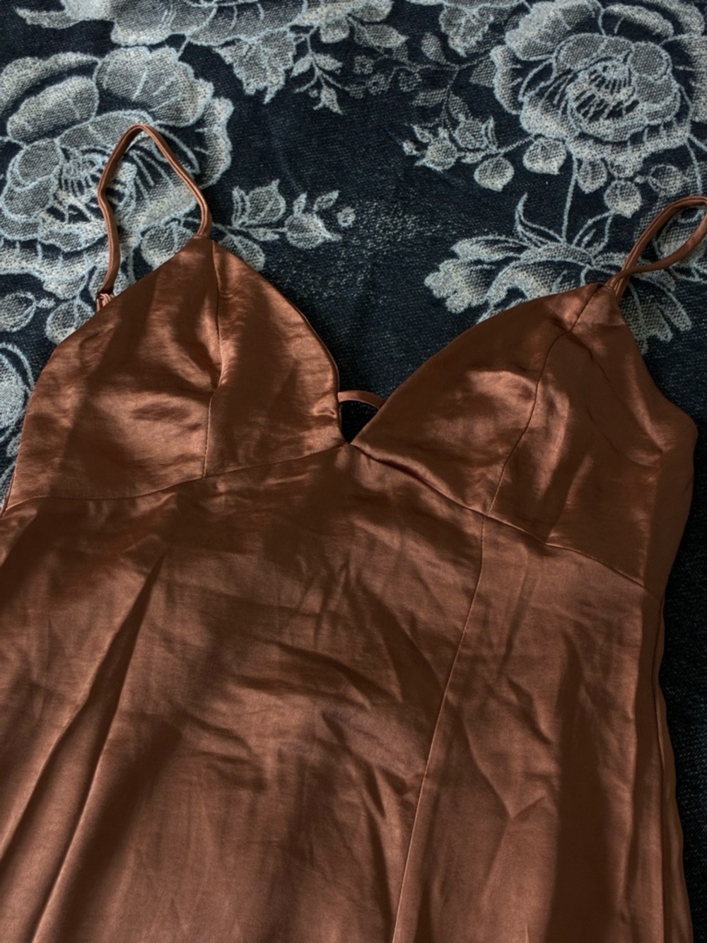 Target Brown V-Neck Maxi Dress